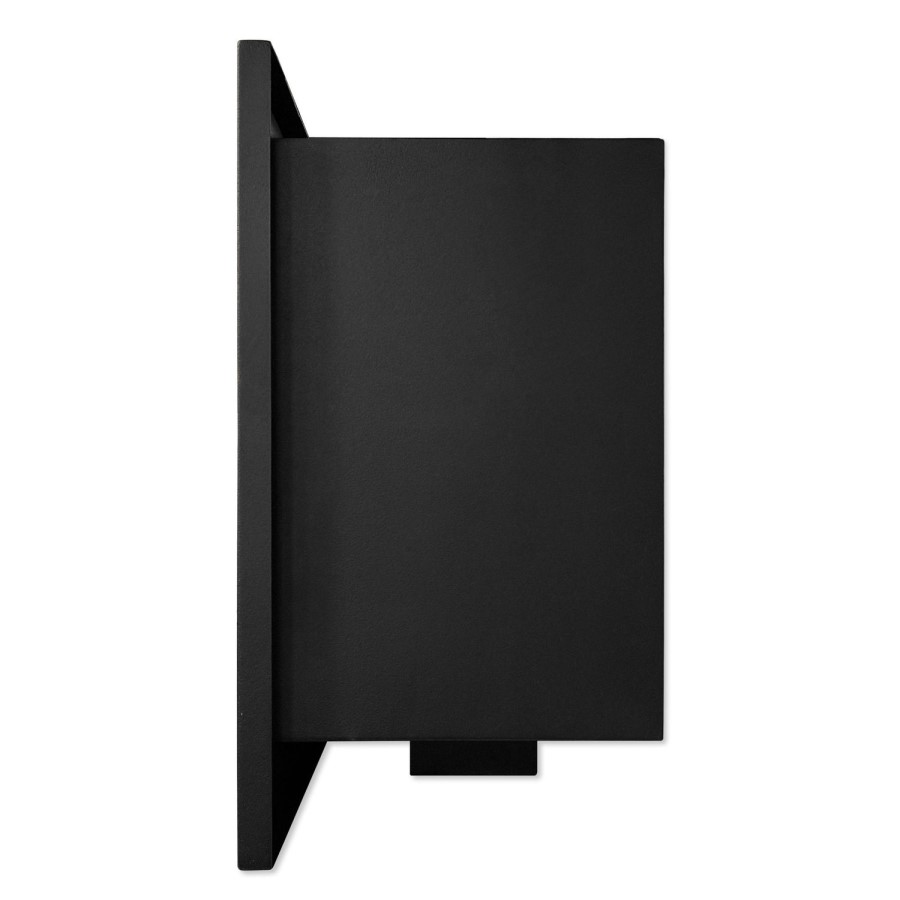 Bioethanol Media Wall Fireplace in Black - 50 Inch - AmberGlo
