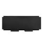 Bioethanol Media Wall Fireplace in Black - 50 Inch - AmberGlo