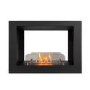 Double-Sided Bioethanol Fireplace in Black - 27 Inch - AmberGlo