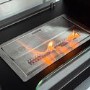 Double-Sided Bioethanol Fireplace in Black - 27 Inch - AmberGlo