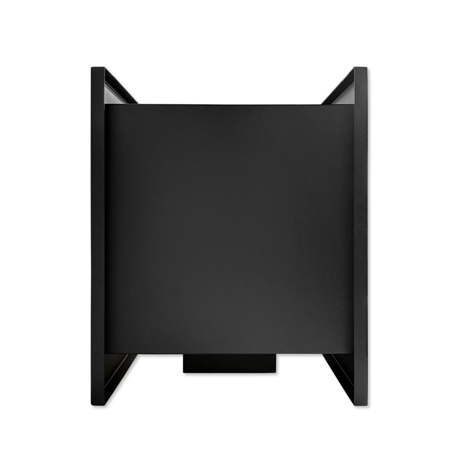 Double-Sided Bioethanol Fireplace in Black - 27 Inch - AmberGlo