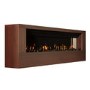 Wall-Mounted Electric Fire with Walnut Surround - 70 Inch - AmberGlo