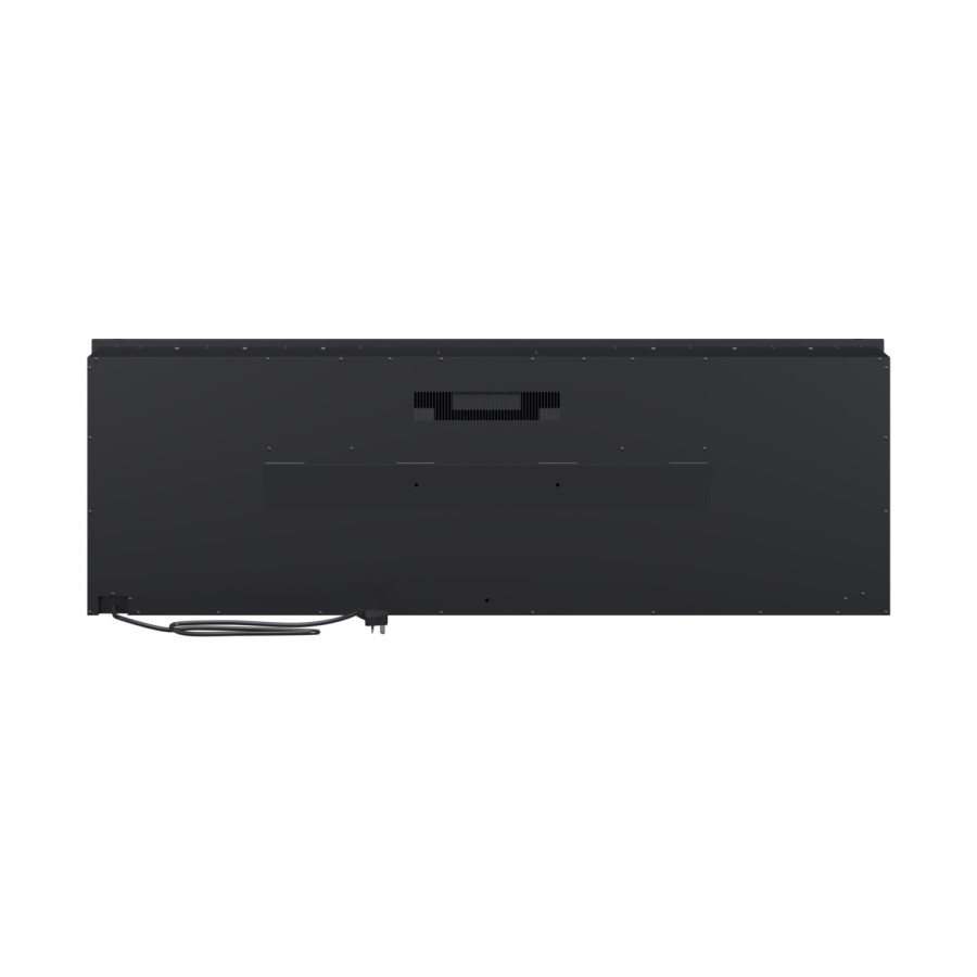 Black Slimline Inset Electric Media Wall Smart Fire Place - 50 Inch - AmberGlo