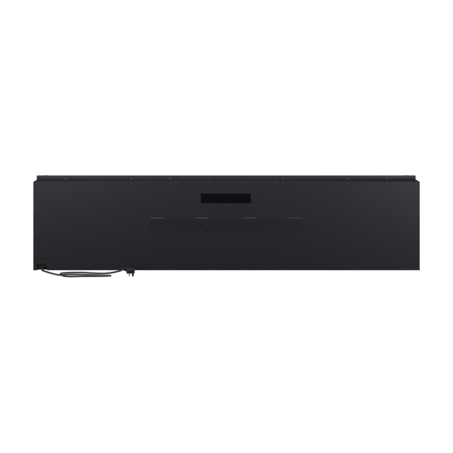 Black Slimline Inset Electric Media Wall Smart Fire Place - 70 Inch - AmberGlo