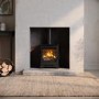 Freestanding 5kW Log Burner Stove in Black - AmberGlo