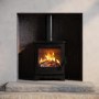 Freestanding 5kW Log Burner Stove in Black - AmberGlo