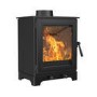 Freestanding 5kW Log Burner Stove in Black - AmberGlo