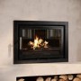 Inset Cassette 8.2kW Log Burner Stove in Black - AmberGlo