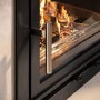 Inset Cassette 8.2kW Log Burner Stove in Black - AmberGlo