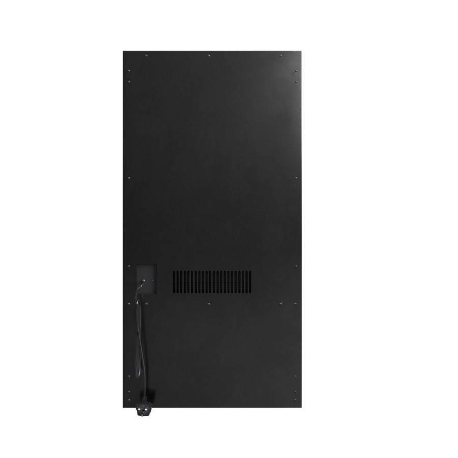 Freestanding 1.8kW Electric Log Burner Style Stove in Black with Log Store - AmberGlo