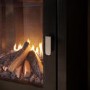 Freestanding 1.8kW Electric Log Burner Style Stove in Black with Log Store - AmberGlo
