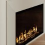 Freestanding Electric Fire with Cream Surround - AmberGlo