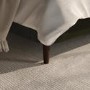 Olive Green Velvet King Size Ottoman Bed With Legs - Amara