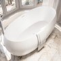 Matt White Freestanding Double Ended Bath 1700 x 825mm - Ana