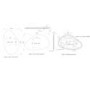 Pebble Backlit Heated Bathroom Mirror with Lights 500 x 800mm - Apollo