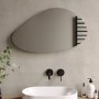 Pebble Backlit Bathroom Mirror with Battery Operated Lights 500 x 800mm - Apollo