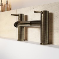 Antique Brass Bath Mixer Tap - Arissa