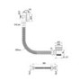 Brushed Brass Overflow Bath Filler Tap & Click Clack Waste - Arissa