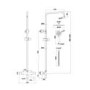 Brushed Brass Round Thermostatic Mixer Shower Set with Bath Filler Spout - Arissa