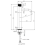 Brushed Brass Fluted Tall Mono Basin Mixer Tap - Arissa