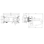 Brushed Brass Fluted Wall Mounted Basin Mixer Tap - Arissa