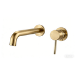 Brushed Brass Wall Mounted Bath Mixer Tap - Arissa
