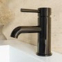 Black Chrome Mono Basin Mixer Tap - Arissa