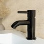 Black Chrome Cloakroom Mono Basin Mixer Tap - Arissa