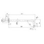Brushed Bronze 300mm Round Shower Arm - Arissa