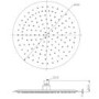 Gunmetal Grey Ultra Slim 250mm Shower Head - Arissa