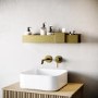 Brass Bathroom Organiser Shelf 600mm- Arissa