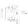 Brushed Bronze 1 Outlet Concealed Thermostatic Shower Valve with Integrated Hand Shower - Arissa