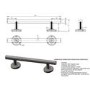 Chrome Bathroom Grab Rail 700 x 77mm - Arissa