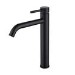Black Tall Mono Basin Mixer Tap - Arissa