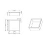 Black Shower Niche 305 x 305mm - Arissa