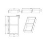 Black Shower Niche with Shelf 305 x 610mm - Arissa