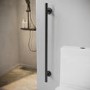 Black Bathroom Grab Rail 700 x 77mm - Arissa