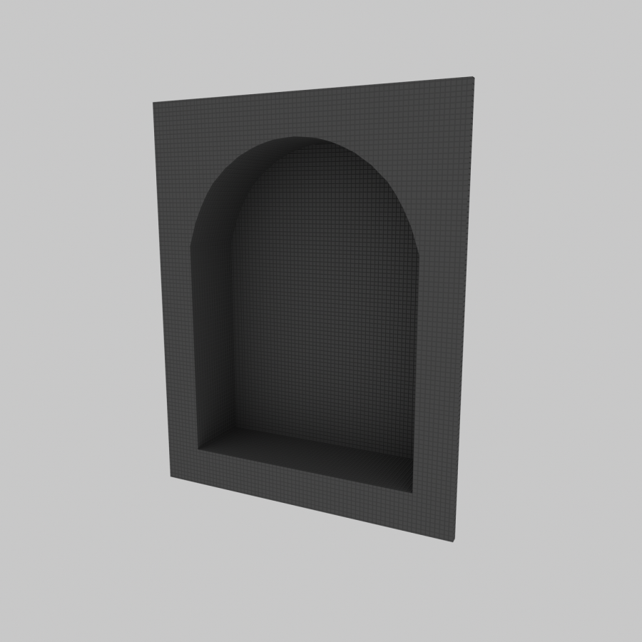 Arched Tileable Shower Niche 508 x 406mm - Arissa