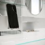 Triple Door Bathroom Mirror Cabinet with Lights Demister & Socket 1200 x 800mm - Artemis