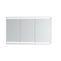 Triple Door Bathroom Mirror Cabinet with Lights Demister & Socket 1200 x 800mm - Artemis