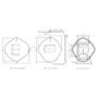 Pebble Brass Backlit Heated Bathroom Mirror with Lights 760 x 800mm - Aster