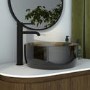 Amber Round Transparent Resin Countertop Basin 400mm - Aurea