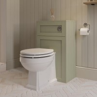 500mm Green Back to Wall Toilet Unit Only - Baxenden
