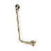 Brushed Brass Traditional Exposed Bath Waste & Overflow - Park Royal