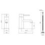 Brushed Bronze Mono Basin Mixer Tap - Arissa