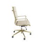 Beige Faux Leather High Back Office Swivel Chair - Benson