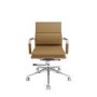 Tan Faux Leather Office Swivel Chair - Benson