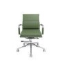 Green Faux Leather Swivel Office Chair - Benson