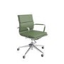 Green Faux Leather Swivel Office Chair - Benson
