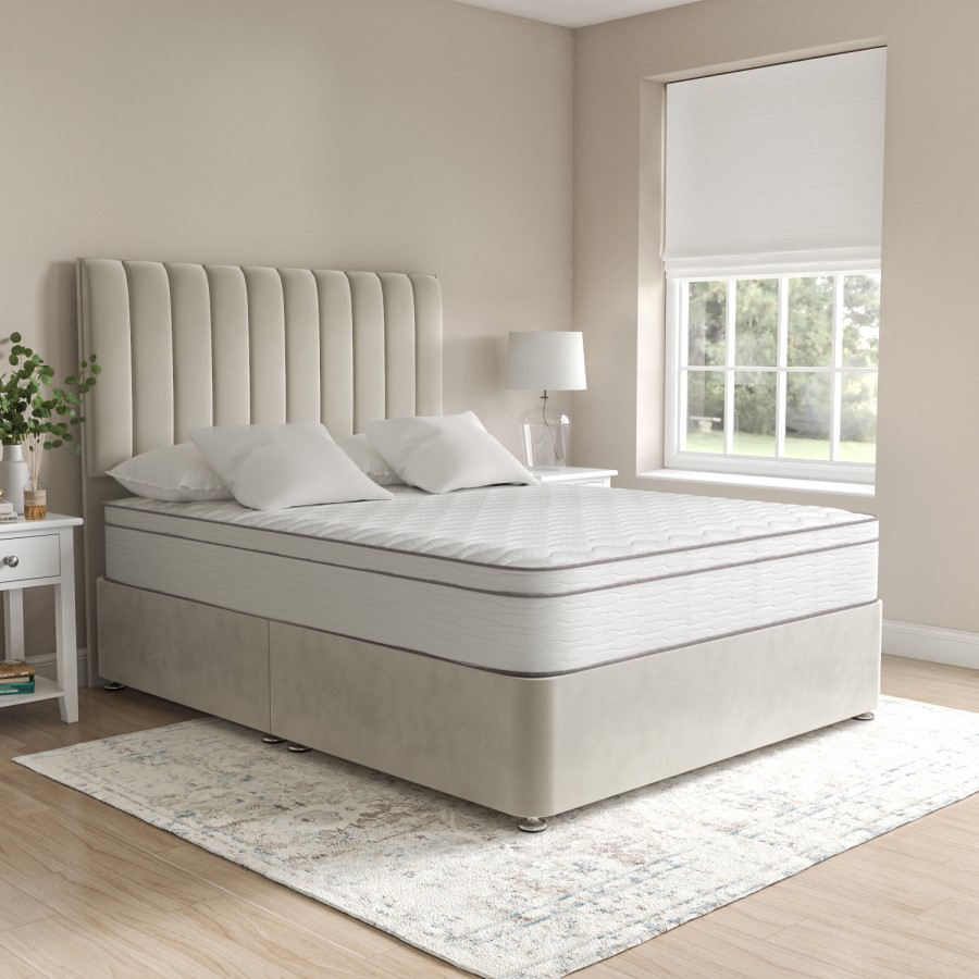 King Size Memory Foam Top 1000 Pocket Sprung Hybrid Mattress - Sleepful